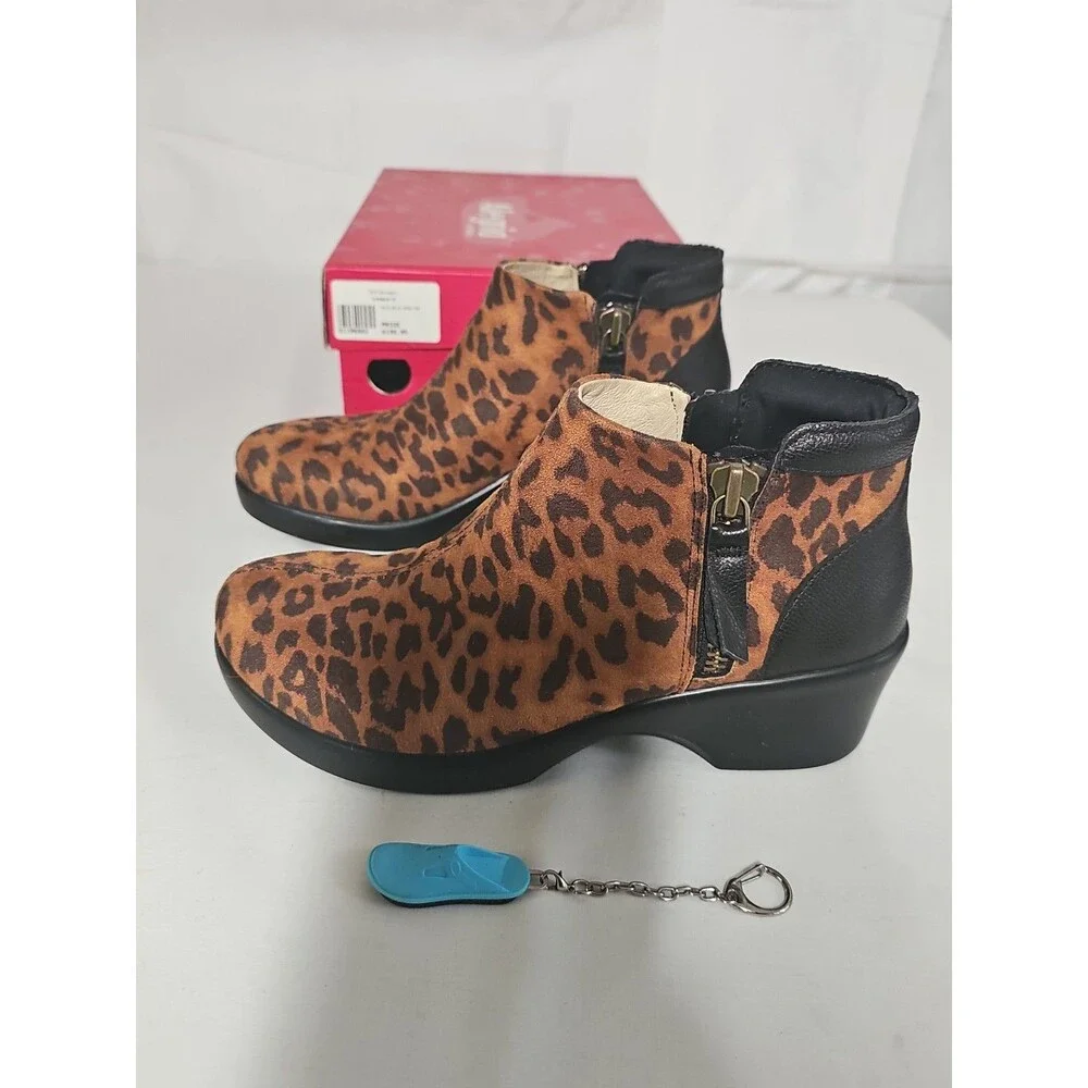 Alegria Sloan Leopard Boots Size 38 us size 8 to 8.5 Slo-402